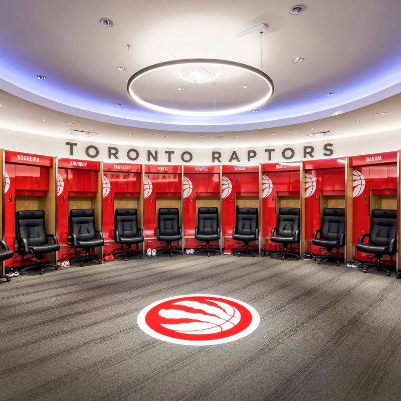 Toronto Raptors Locker Room