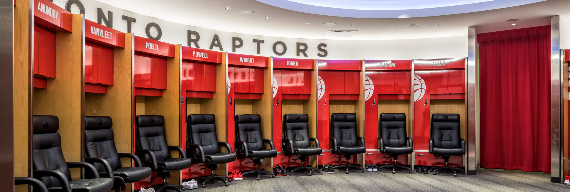 Toronto Raptors Locker Room